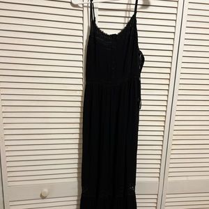 Black maxi dress